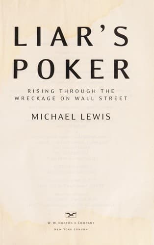 Liar's Poker by Michael Lewis