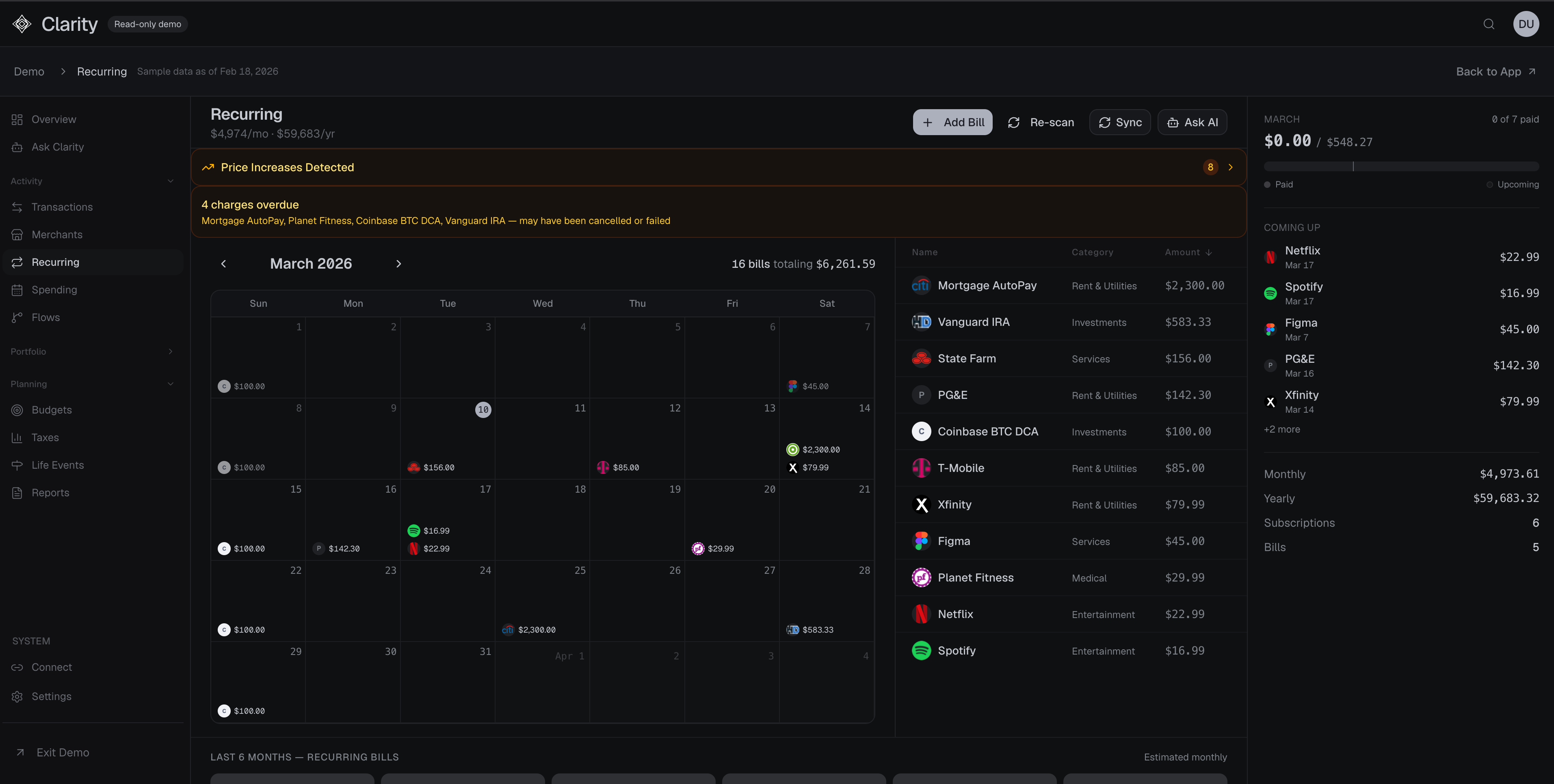 Clarity AI finance assistant
