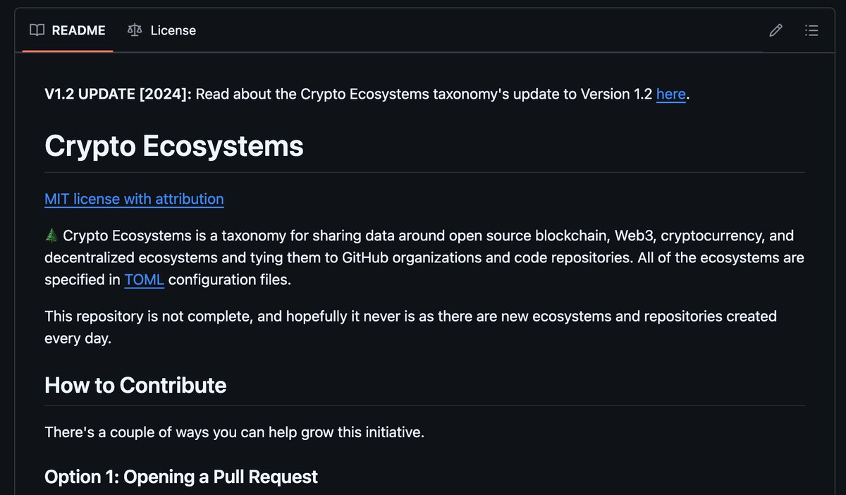 Crypto Ecosystems Repository